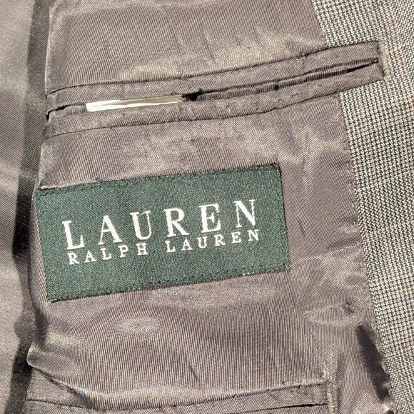 Lauren Ralph Lauren Wool Sport Coat Men's Size 44S Gray Check Pattern - Picture 3 of 14
